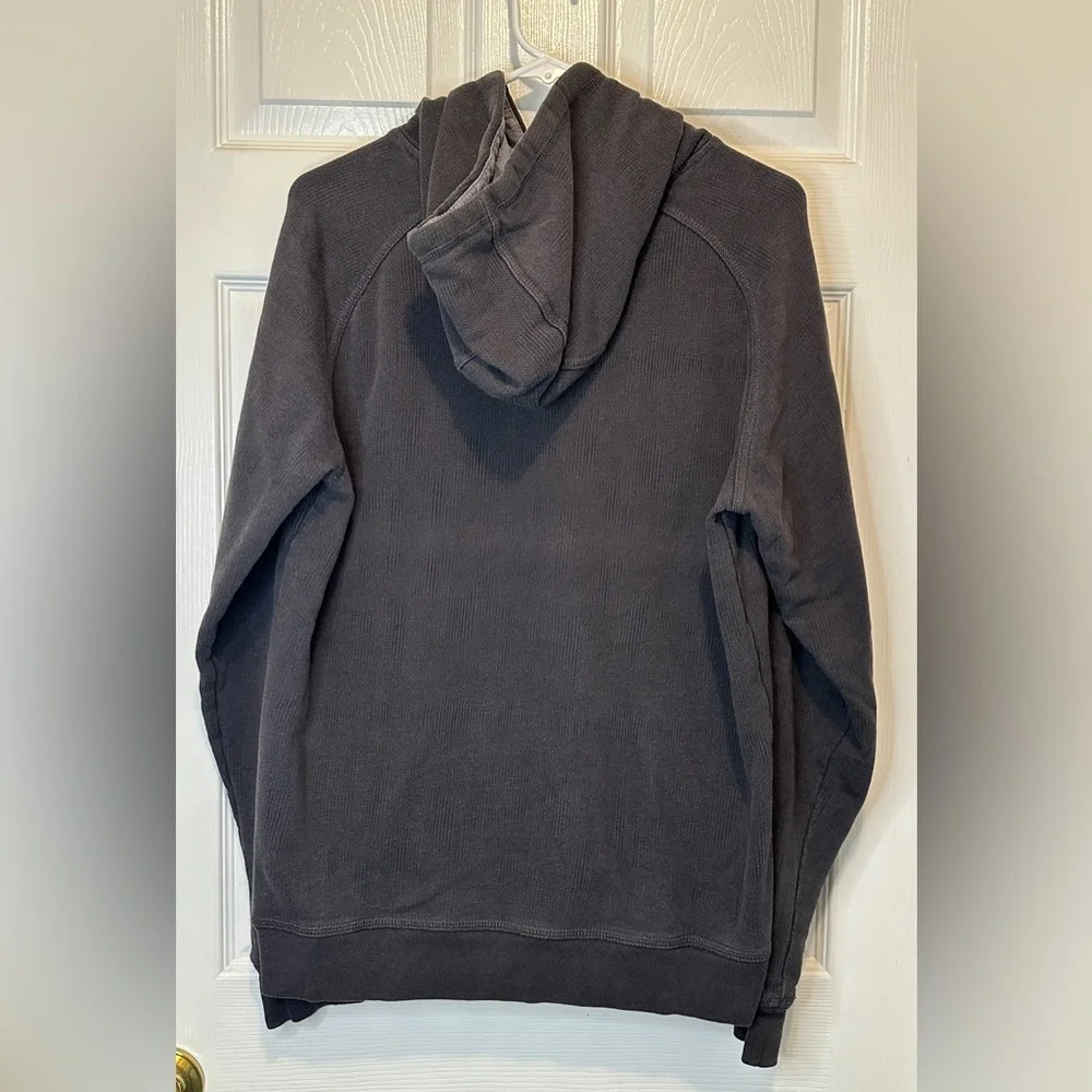 Mens The North Face Hoodie Sweatshirt Black Long Sleeve Cotton Blend Size Medium